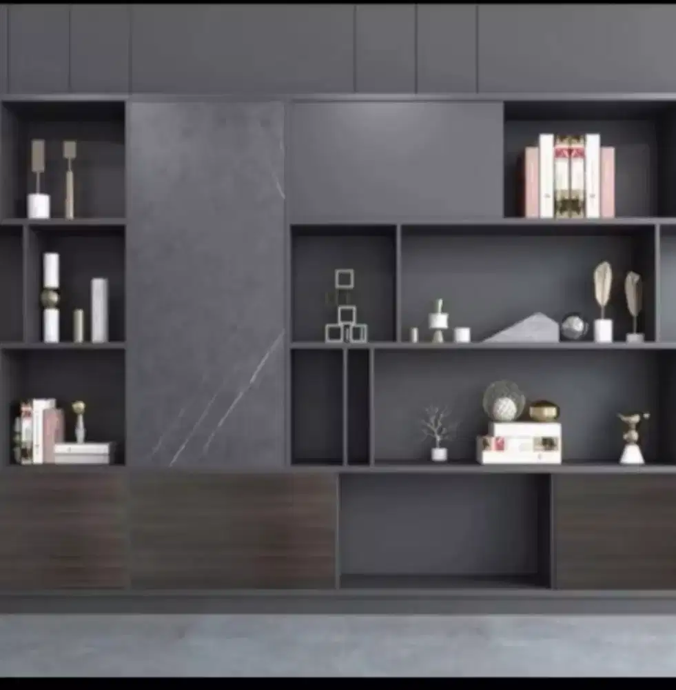 Lemari buku ruang kerja