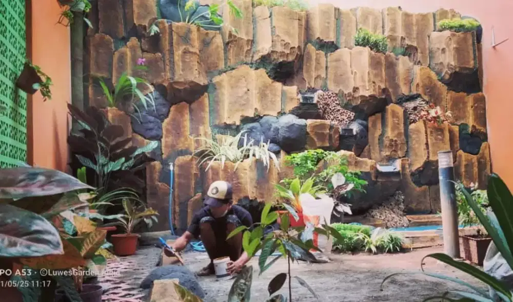 Tukang jasa kolam relief dan taman dinding