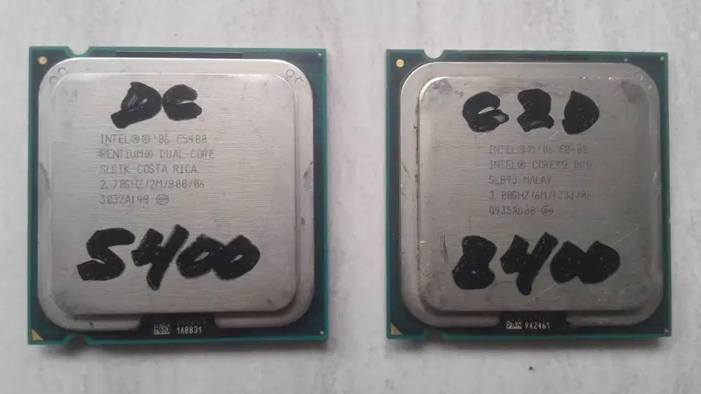 Jual PROC INTEL Dual Core E5400 & Core 2 Duo E8400 Second Utk Komp PC