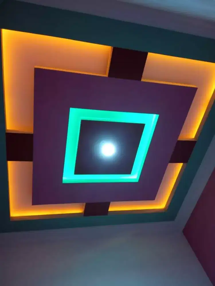 Pasang plafon Gypsum, partisi Gypsum, PVC dll