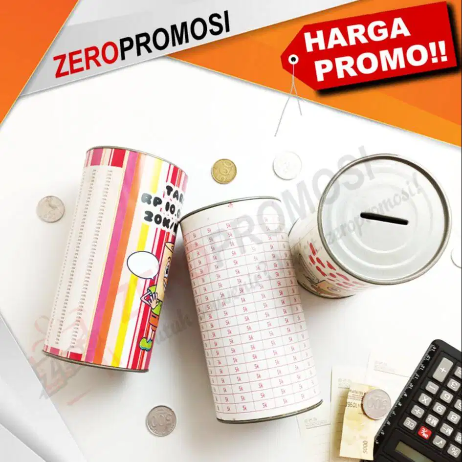 Produksi Celengan Target Viral Size M Bebas Pilih Design dan Nominal