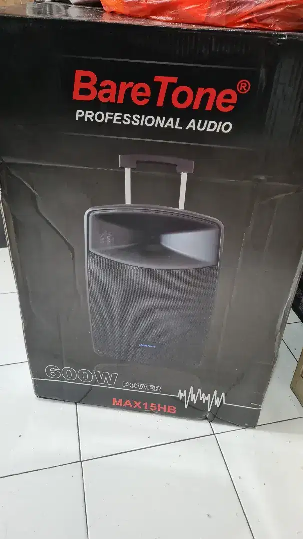 Model Pengaturan Terbaru Speaker BARETONE 15 Inc 600 Watt Bluetooth