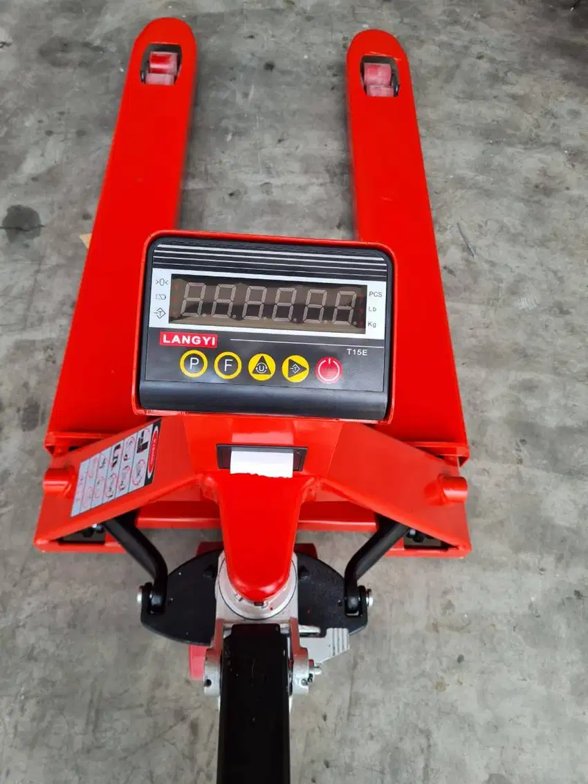 Hand Pallet Scale Digital Timbangan Cap 3 Ton Non Print / Printer