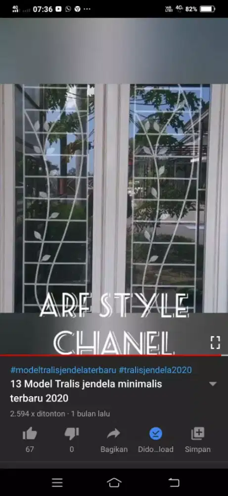 tralis besi nako motip daun