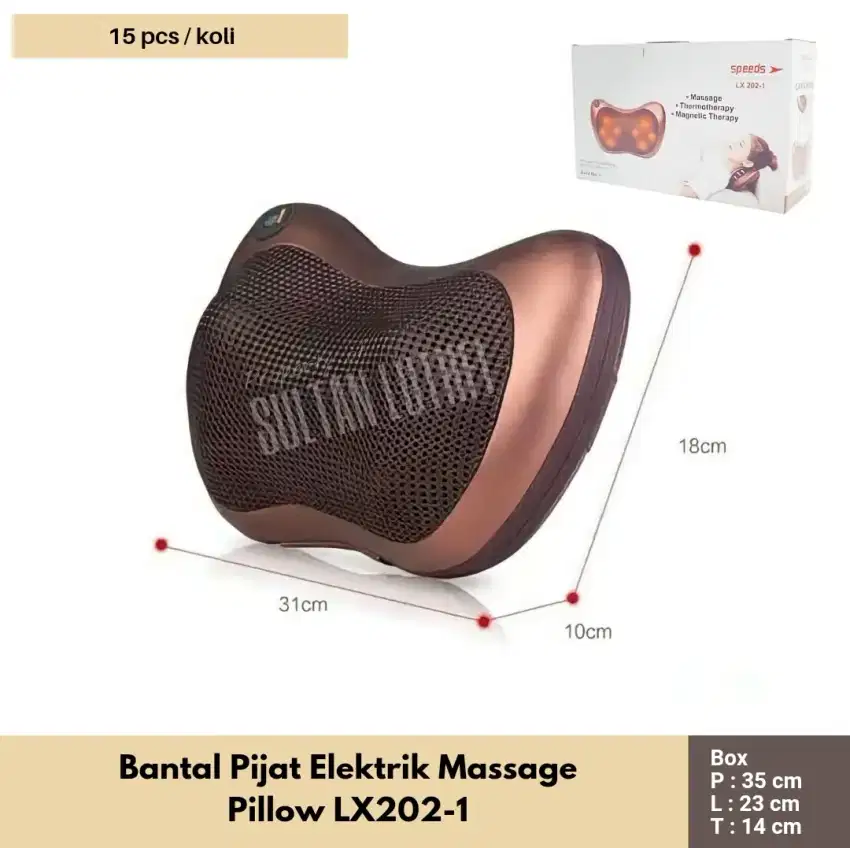 Bantal Pijat Elektrik Massage Pillow LX202-1