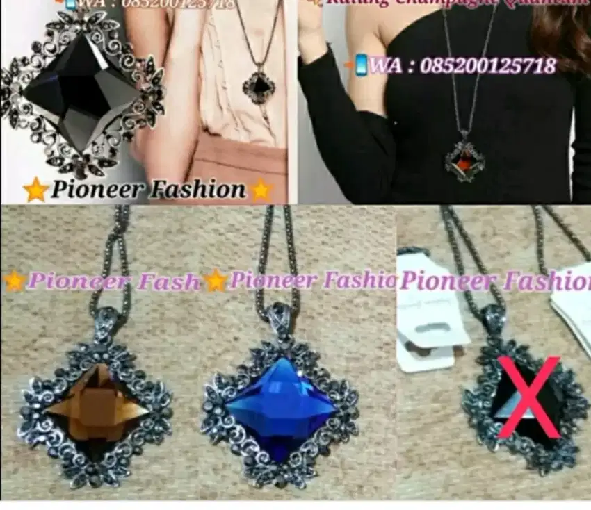 Kalung Panjang Biru Kalung Panjang Coklat