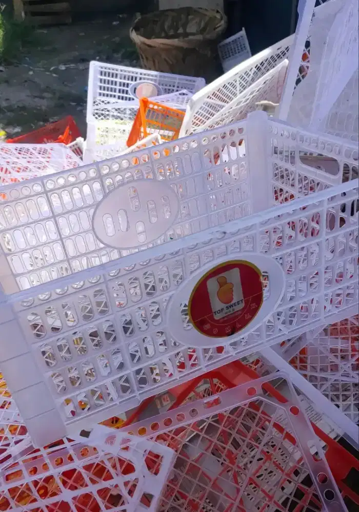 Keranjang Plastik Bekas Buah