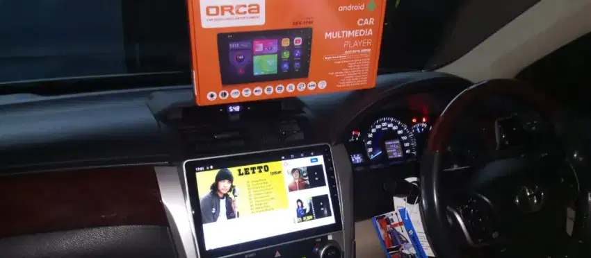 Pemasangan head unit android orca 10 inc ram 2/32 Eco di Toyota Camry