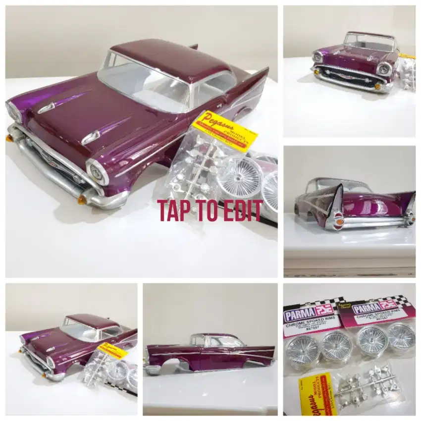 Body RC 1:10 merk AC Parma Chevrolet Belair Langka