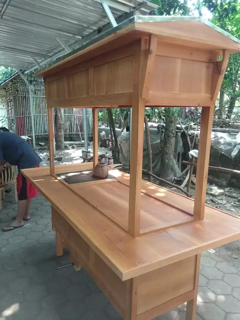 Gerobak angkringan komplit gratis ongkir barang ready
