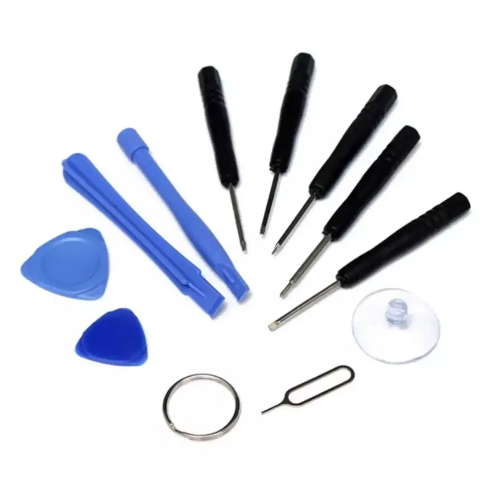 Set Opening tools obeng plus pinset tweezer reparasi Pembuka Hp iphone