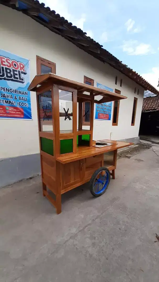 Gerobak nasi goreng, gerobak bakmi Jawa murah berkualitas