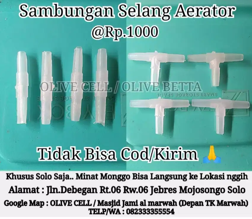 Sambungan Selang Aerator  T L I  (Tidak Bisa Cod/Kirim)