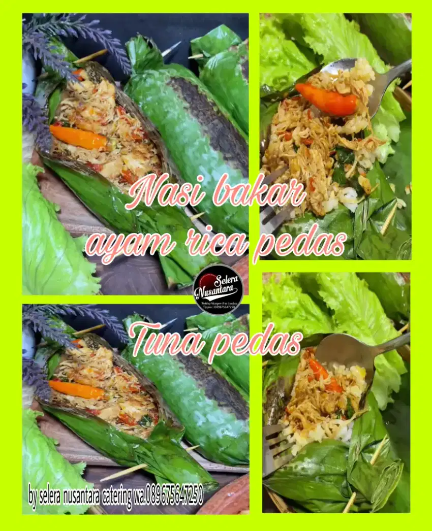 Nasi bakar khas selera nusantara
