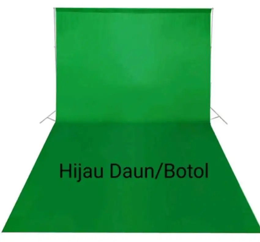 YG PHP MINGGIR.Green screen hijau daun untuk latar youtuber uk 170 x2M