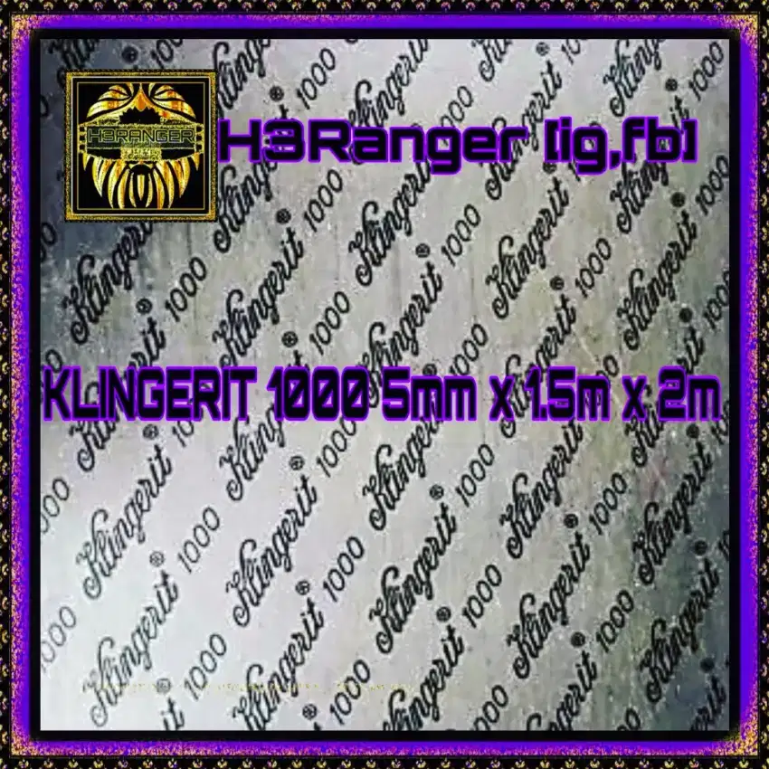KLINGERIT 1000 5mm x 1.5 x 2m Packing Gasket High Quality Import