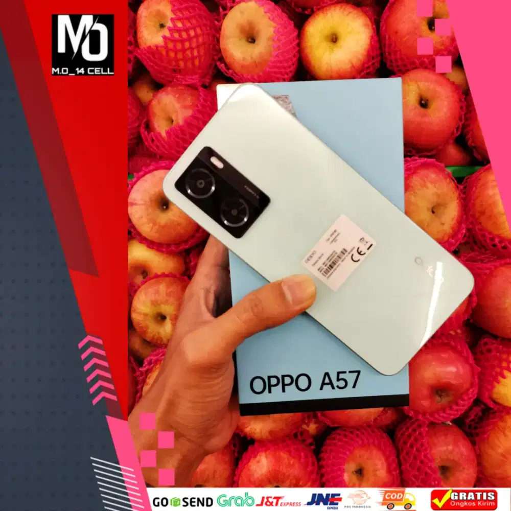 OPPO A57 RAM 4+4GB/64GB SECOND LENGKAP MULUS NO MINUS ORIGINAL 100%