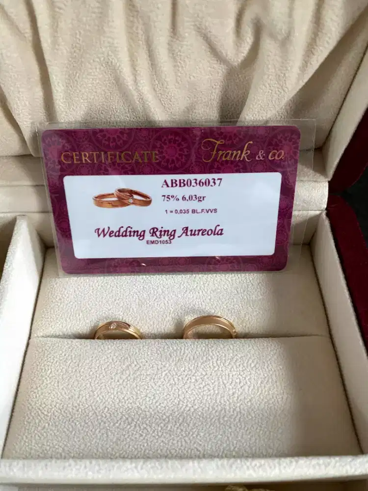 Cincin nikah frank & co