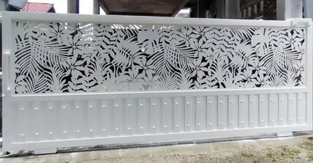 Pagar Laser cutting metal kokoh desain kekinian