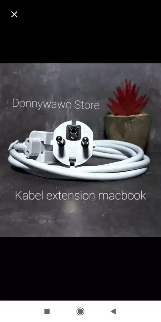 Kabel Charger Extension Macbook Ac Plug Magsafe