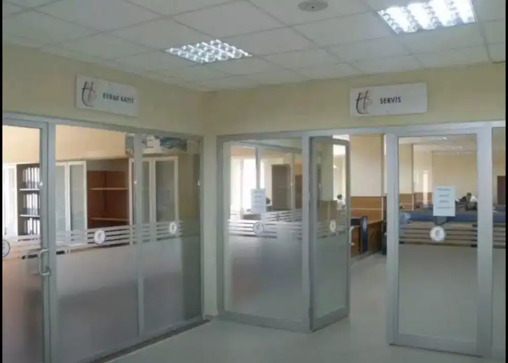 Stiker sanblas Buram Kaca Film Stiker Kaca Kantor Toko Ruko