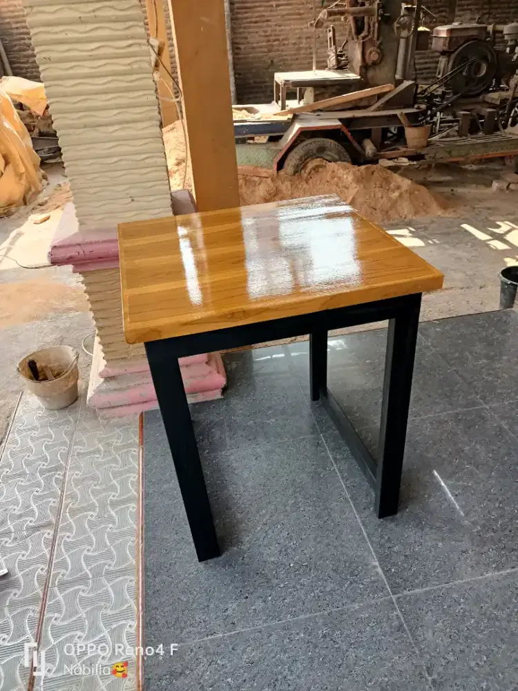 Meja warkop satuan bahan full kyu