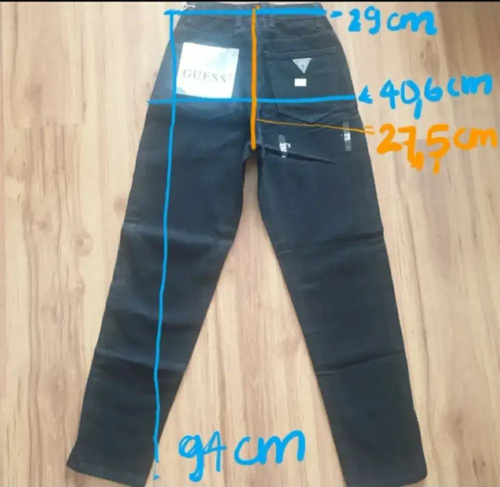 Celana Panjang jeans Guess original hitam