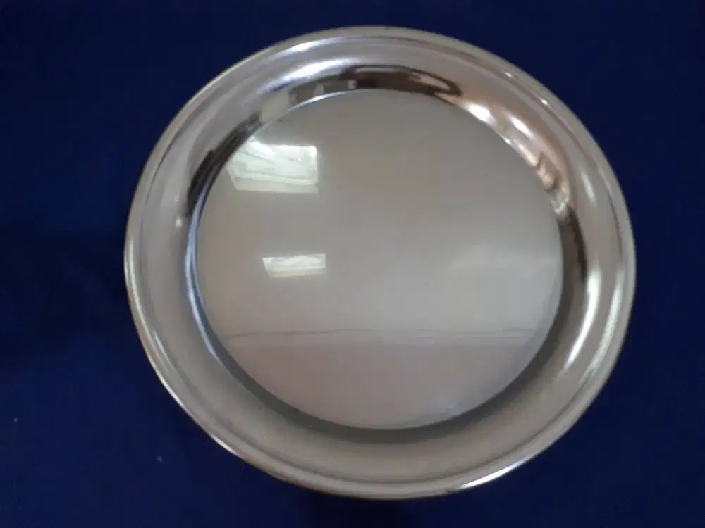 Stainless Steel Round Serving Tray (P-172) 1pc Nampan Saji Bulat Murah