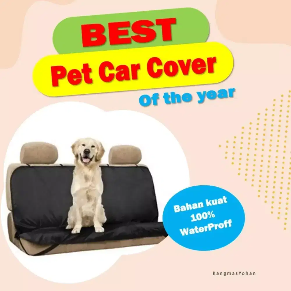 Alas duduk anjing di mobil