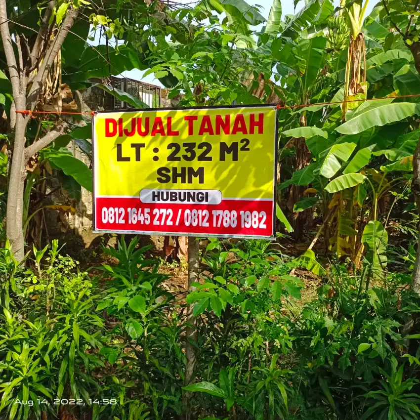 DIJUAL TANAH SHM