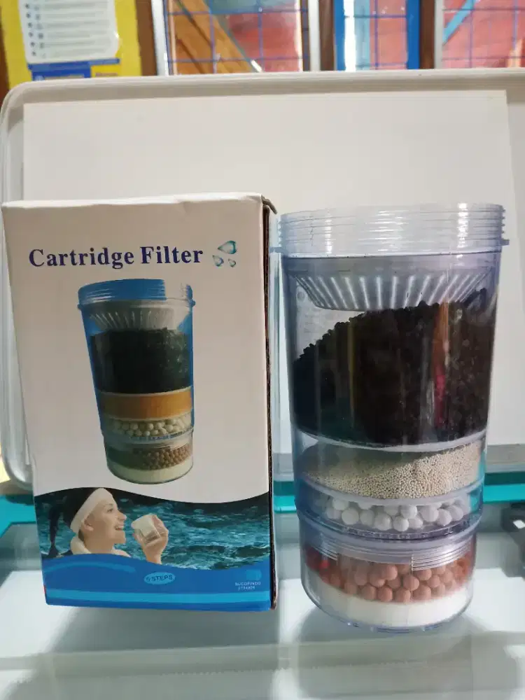 Promo refill cartridge filter water pot ori 4-5 steps bonus masker