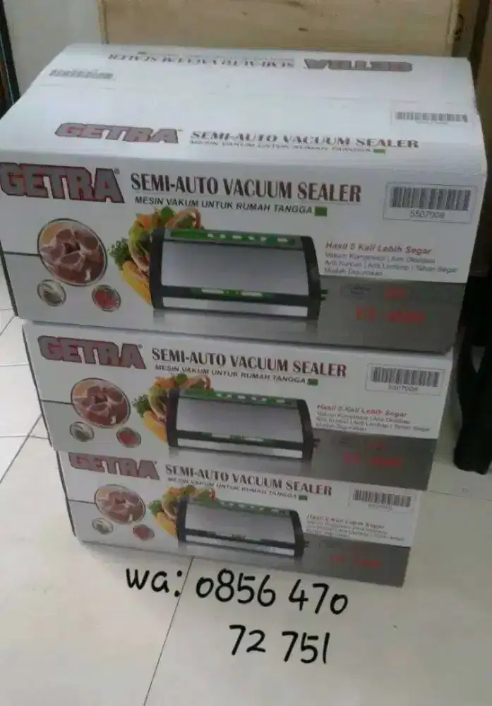 Vacuum Sealer Perekat Plastik Getra Auto Hygiene