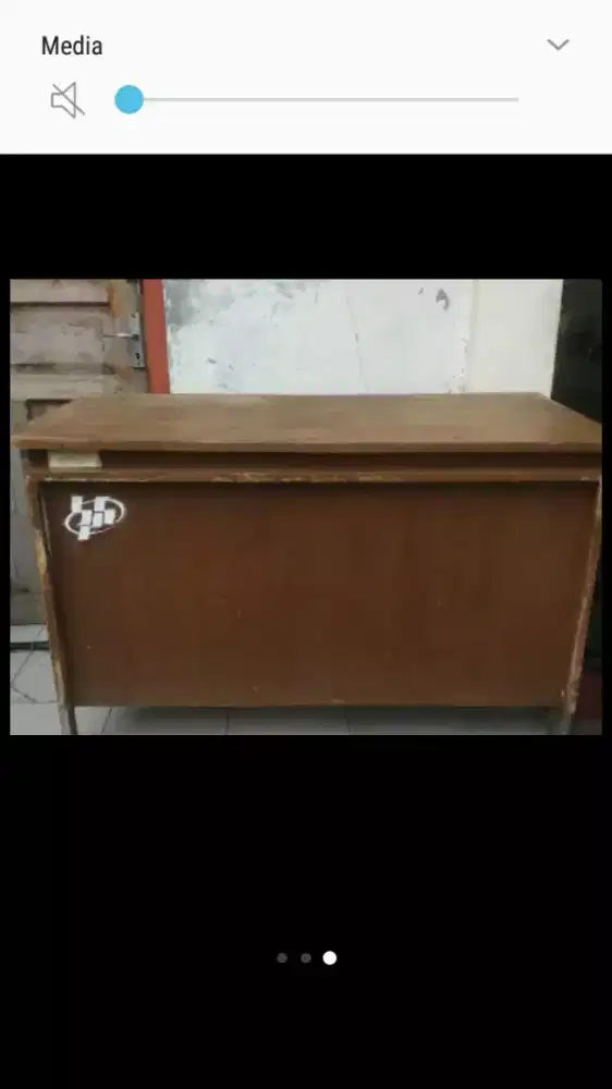 meja kerja/ bljar jati (kmbnsi besi) oso