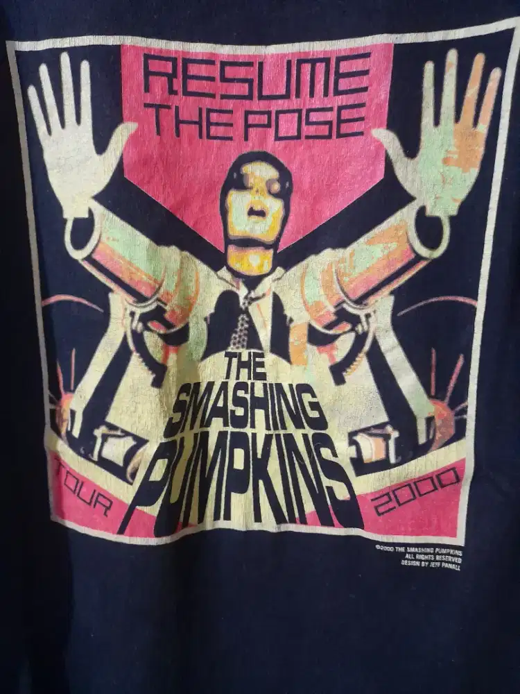 kaos vintage smashing pumpkins machine head tour 2000 tshirt