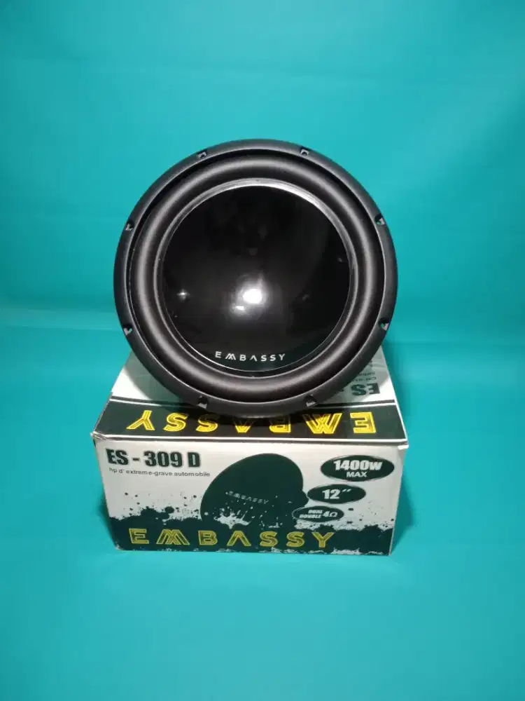 Subwoofer EMBASSY seri ES-309D 1400what 12inch Doublecoil Audio Mobil