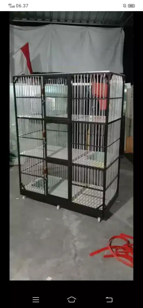 kandang kucing  aluminium