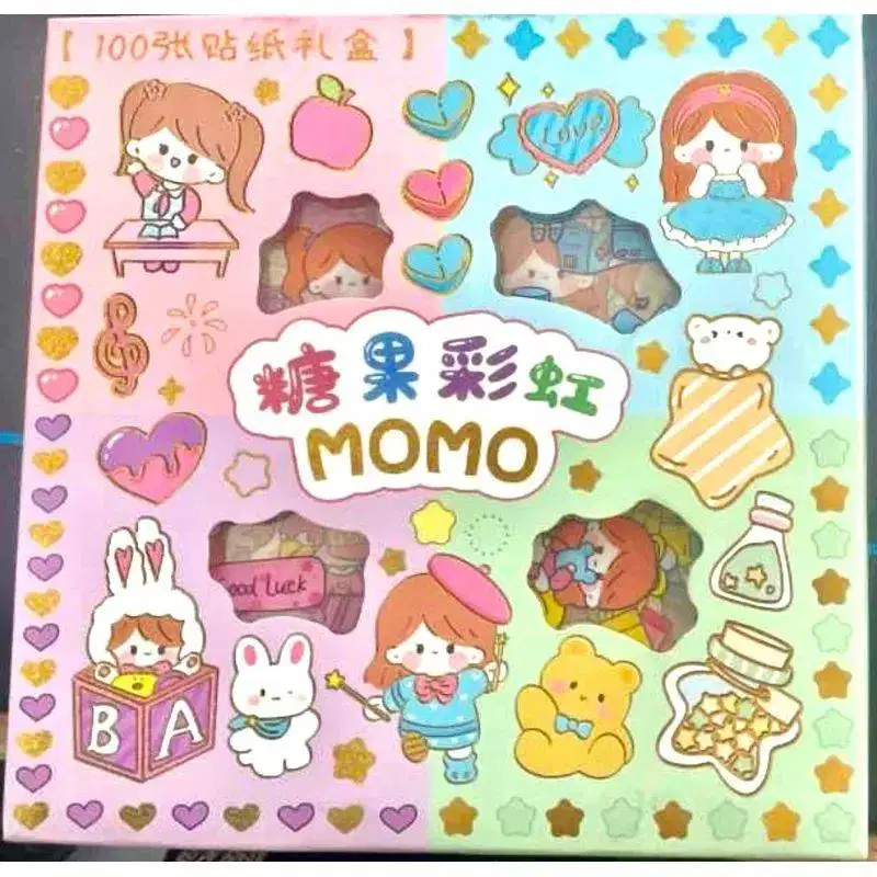 Sticker Momo Besar 100pcs Sticker Karakter Sticker Korea Lucu