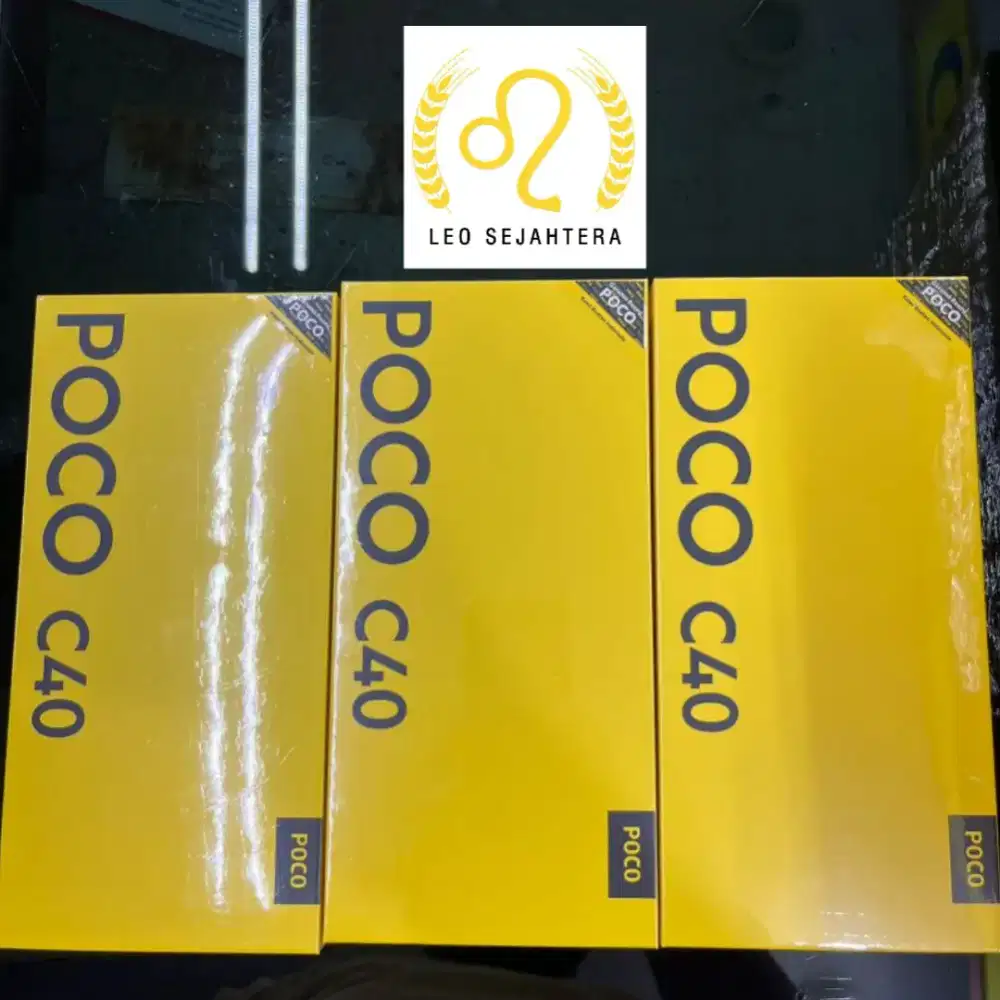 Poco C40 ram 4gb 64GB Batere 6000 baru segel IMEI ok garansi 15 bulan