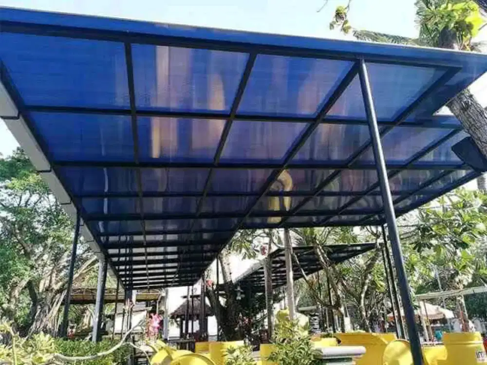 kanopi grey atap polycarbonate