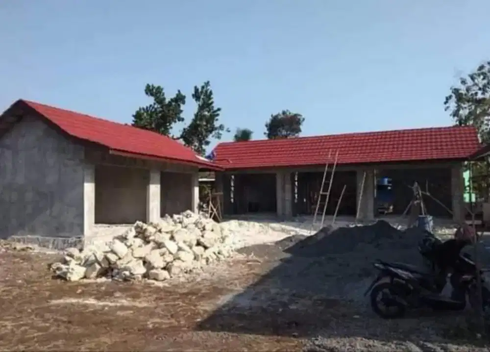 Kontruksi atap baja ringan dan plafon PVC gypsum dll