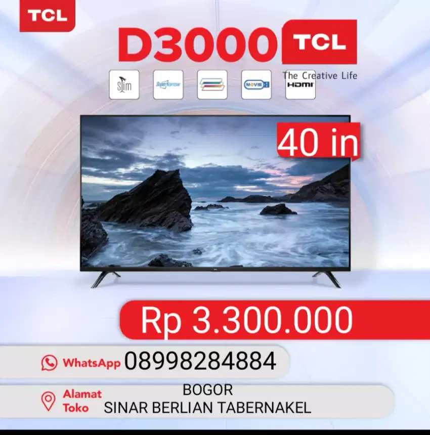 LED TCL 40in Digital TV