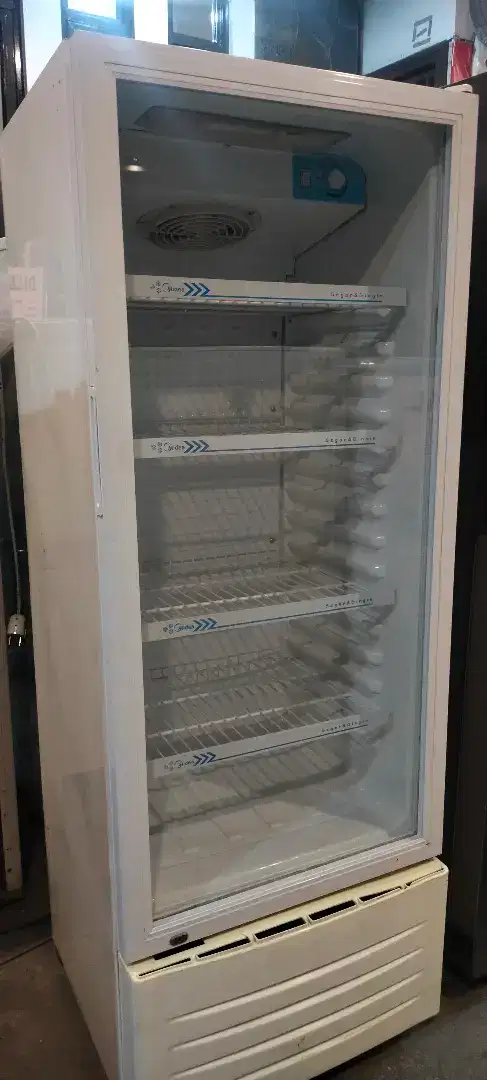 Showcase MIDEA 4 Rak, 200 Liter, 180 watt, SECOND SIAP PAKAI, Bandung