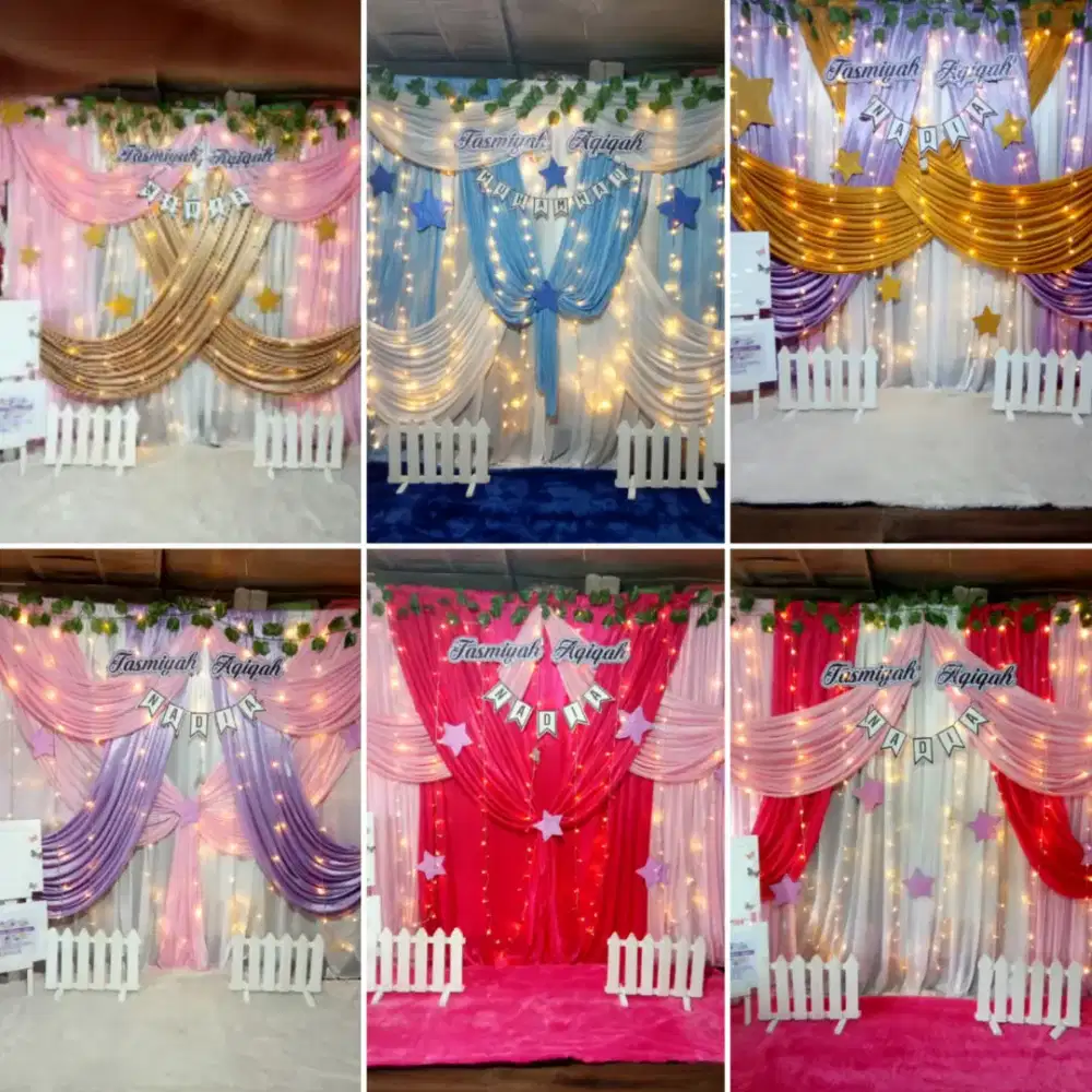 (Dekorasi Tasmiyah, Aqiqah, dan Ultah Mewah Murah)