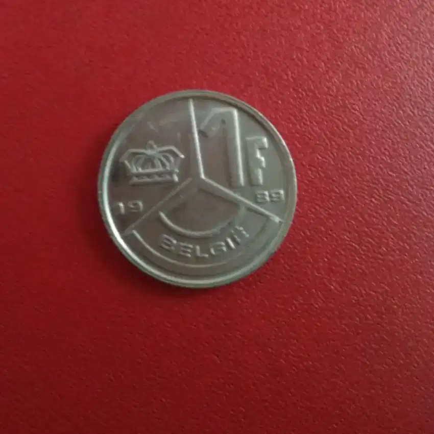 Koin 1 belgie franc thn 1989