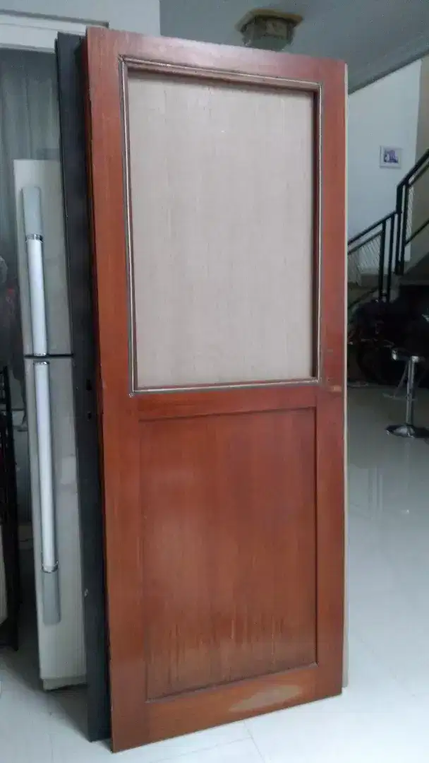 Daun pintu ram nyamuk kayu jati