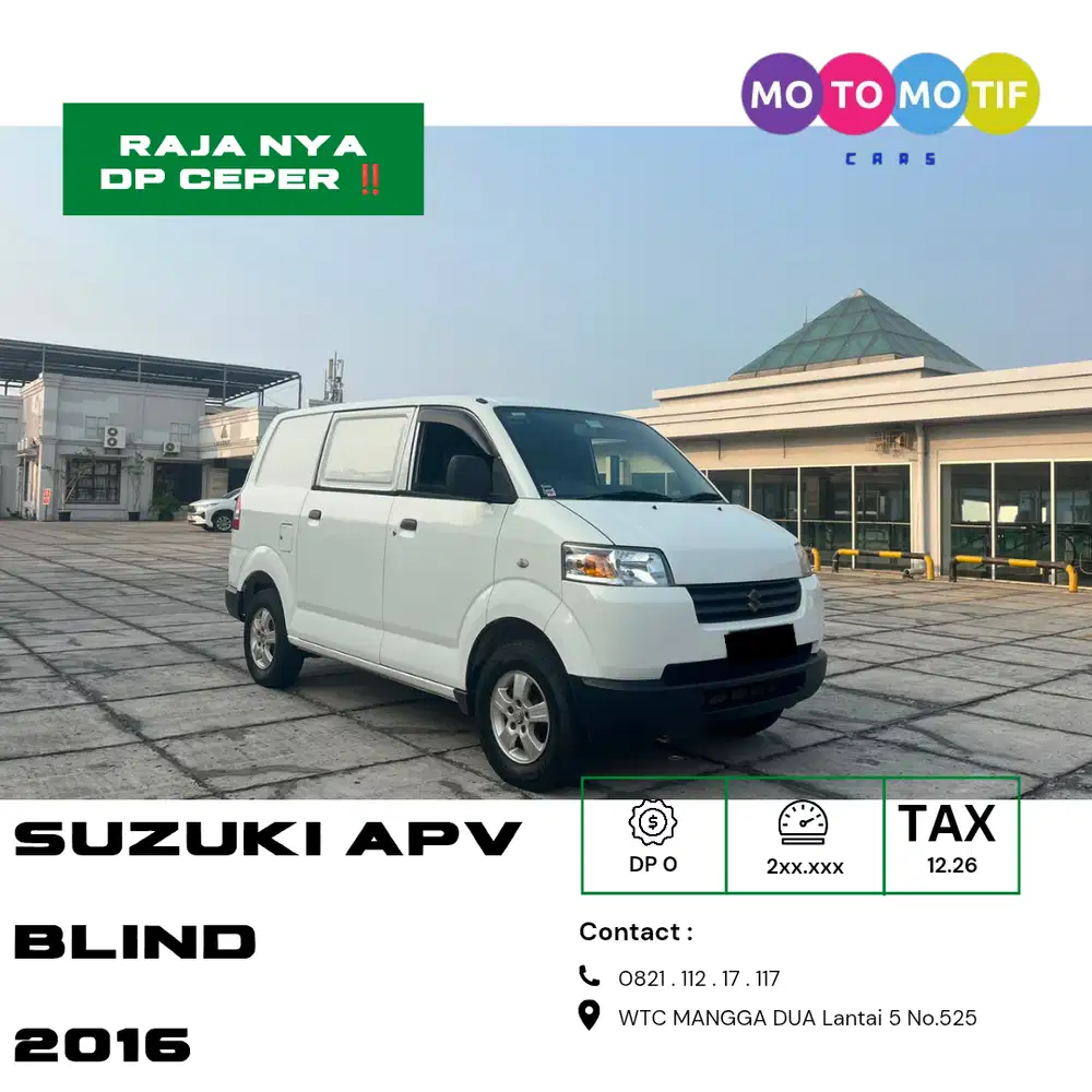 SUZUKI APV BLIND VAN 2016