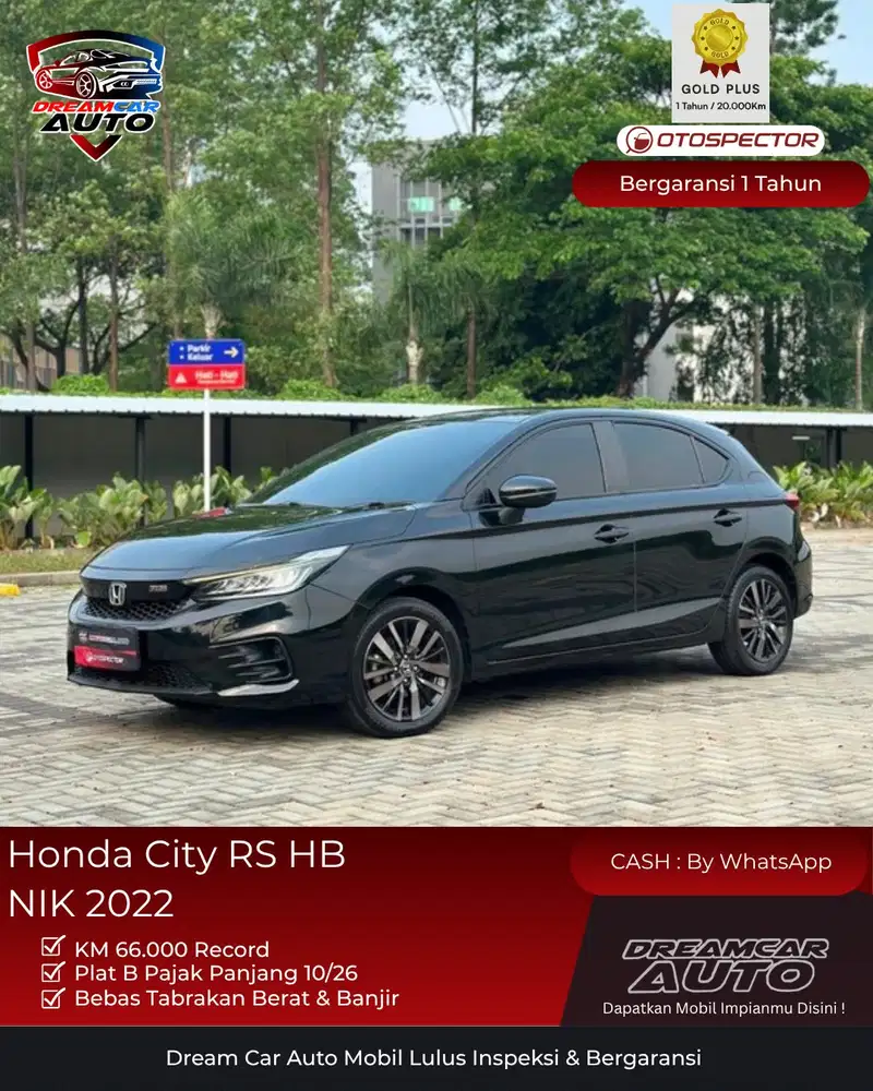 [KM66RB] Honda City RS HATCHBACK HB NIK 2022