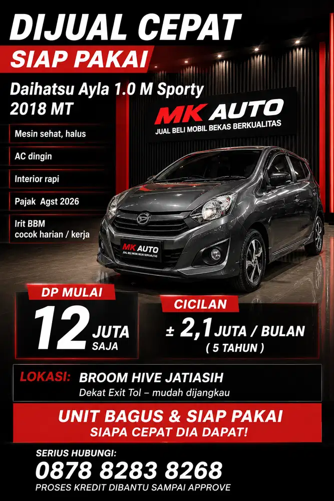 Ayla M Sport 2018  Cicilan 2 jutaan