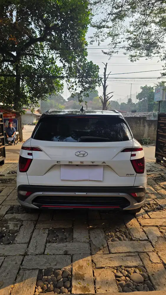 Hyundai Creta Prime 1.5 AT 2022 White Two Tone, Open Nego Mulus!