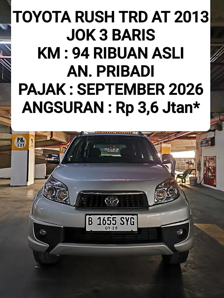 Toyota Rush TRD AT 2013 Low KM